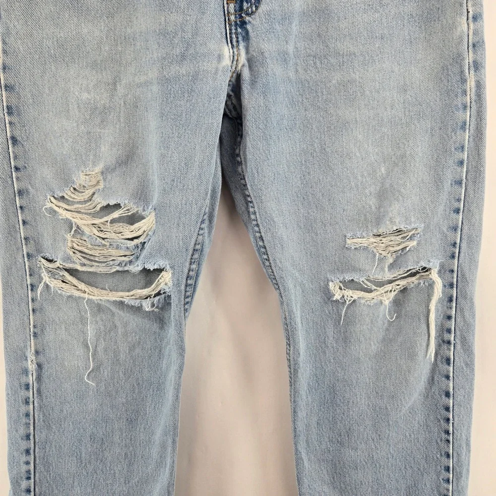 Vintage‎ Levis 505 Jeans Mens 33x30 Light Wash Distressed Straight Leg Grunge